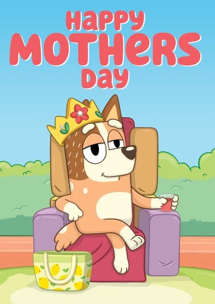 Tarjetas de Bluey para el Día de las Madres: 5 bonitos diseños para imprimir