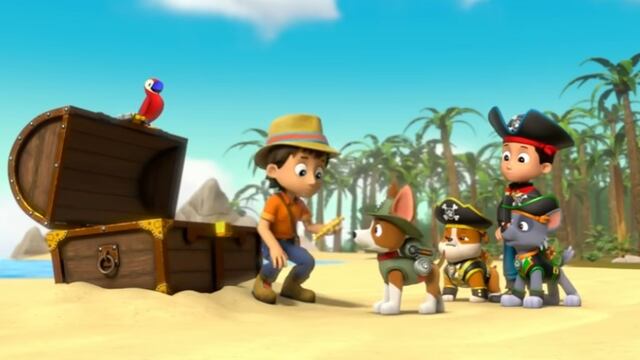 Moto Pups de Paw Patrol se visten de piratas