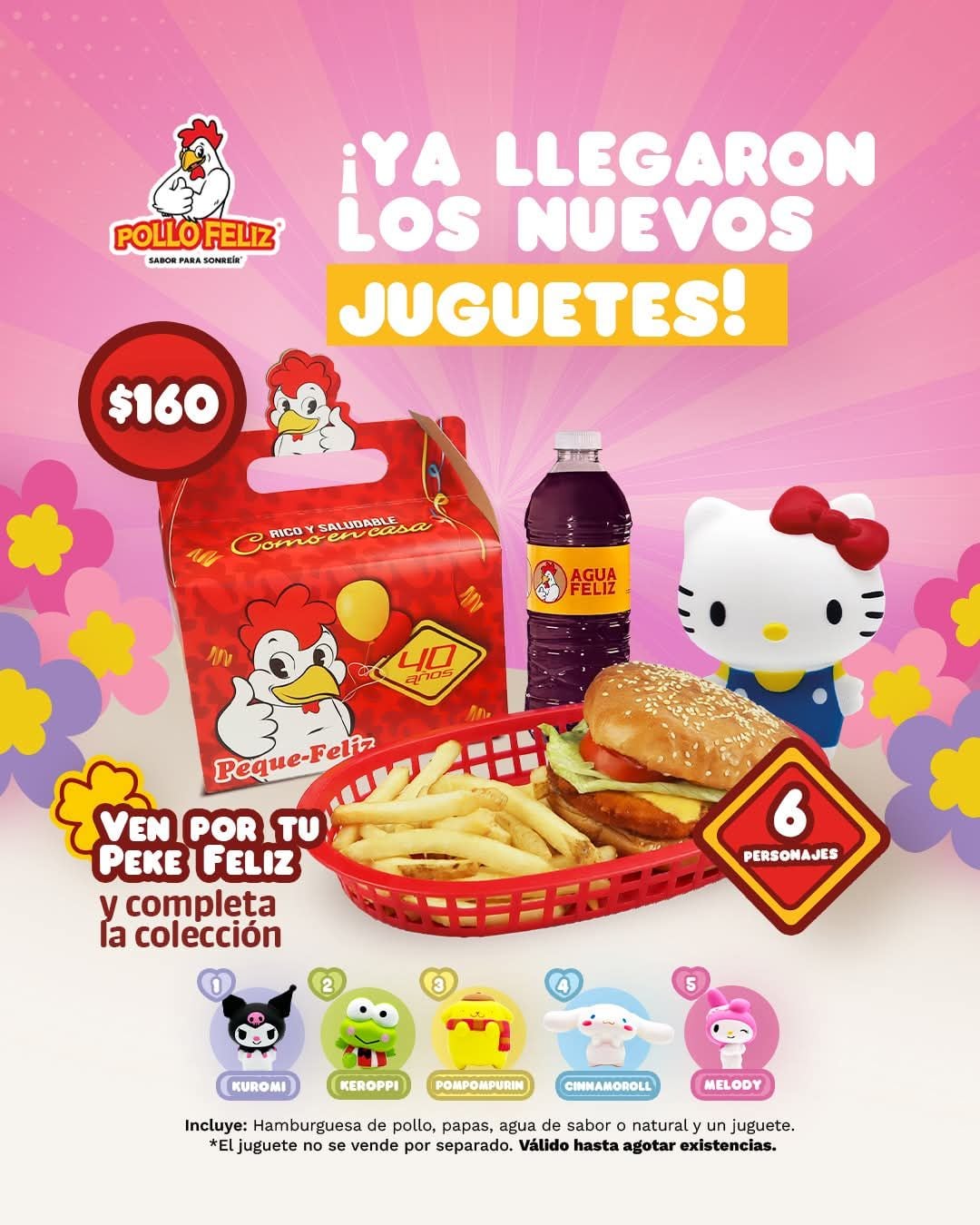 Hello Kitty llega al pack infantil de Pollo Feliz