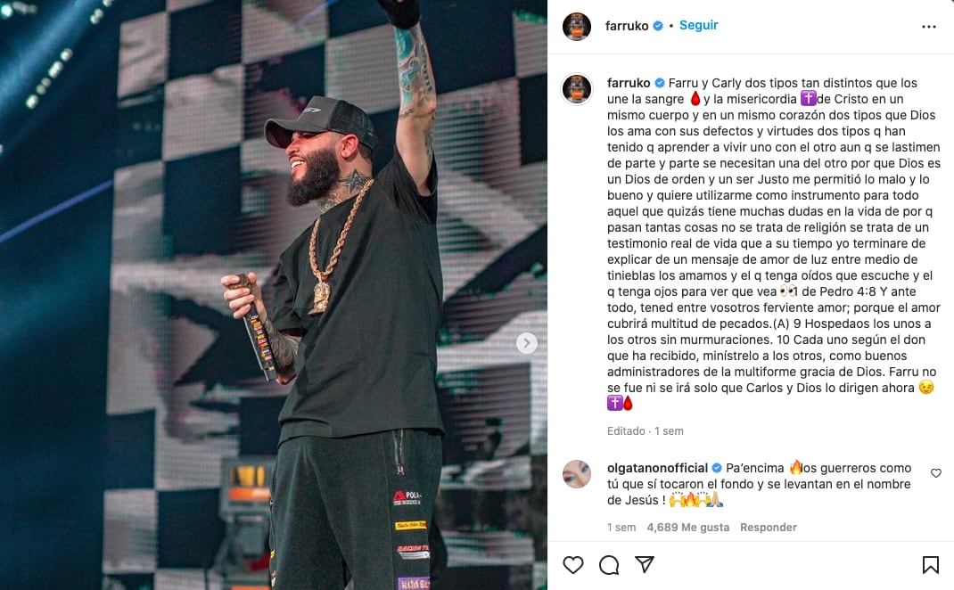 Farruko anuncia que es cristiano