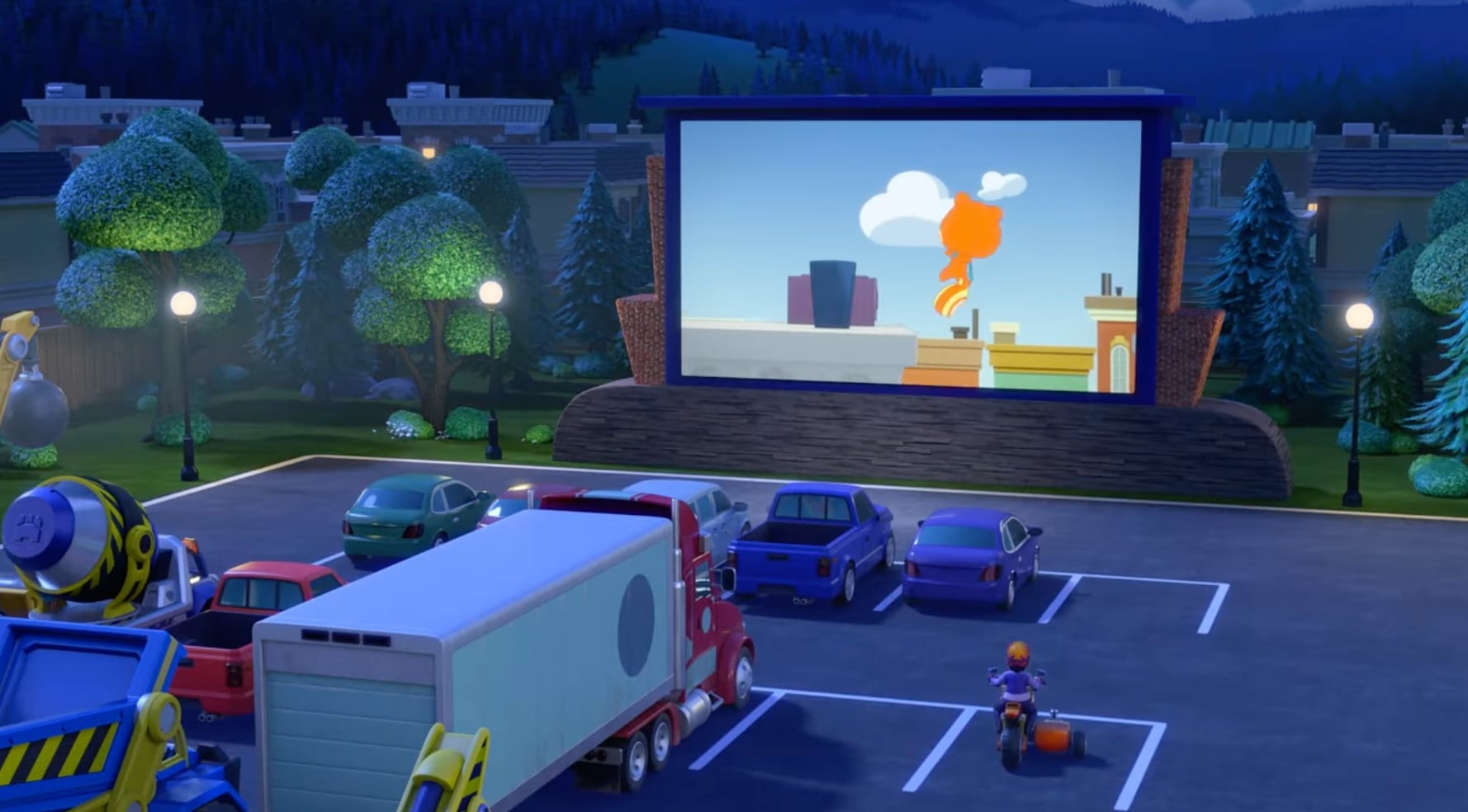 ubble y Paw Patrol construyen un autocinema: Capítulo en YouTube por Día Mundial del Cine