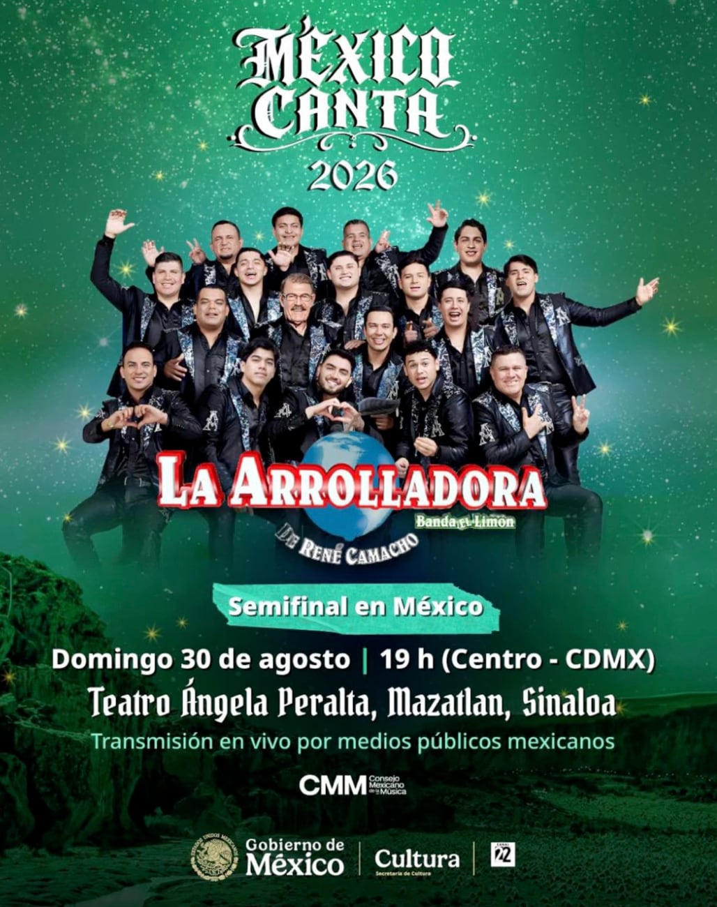 México Canta 2 tendrá como invitado especial a La Arrolladora Banda el Limón