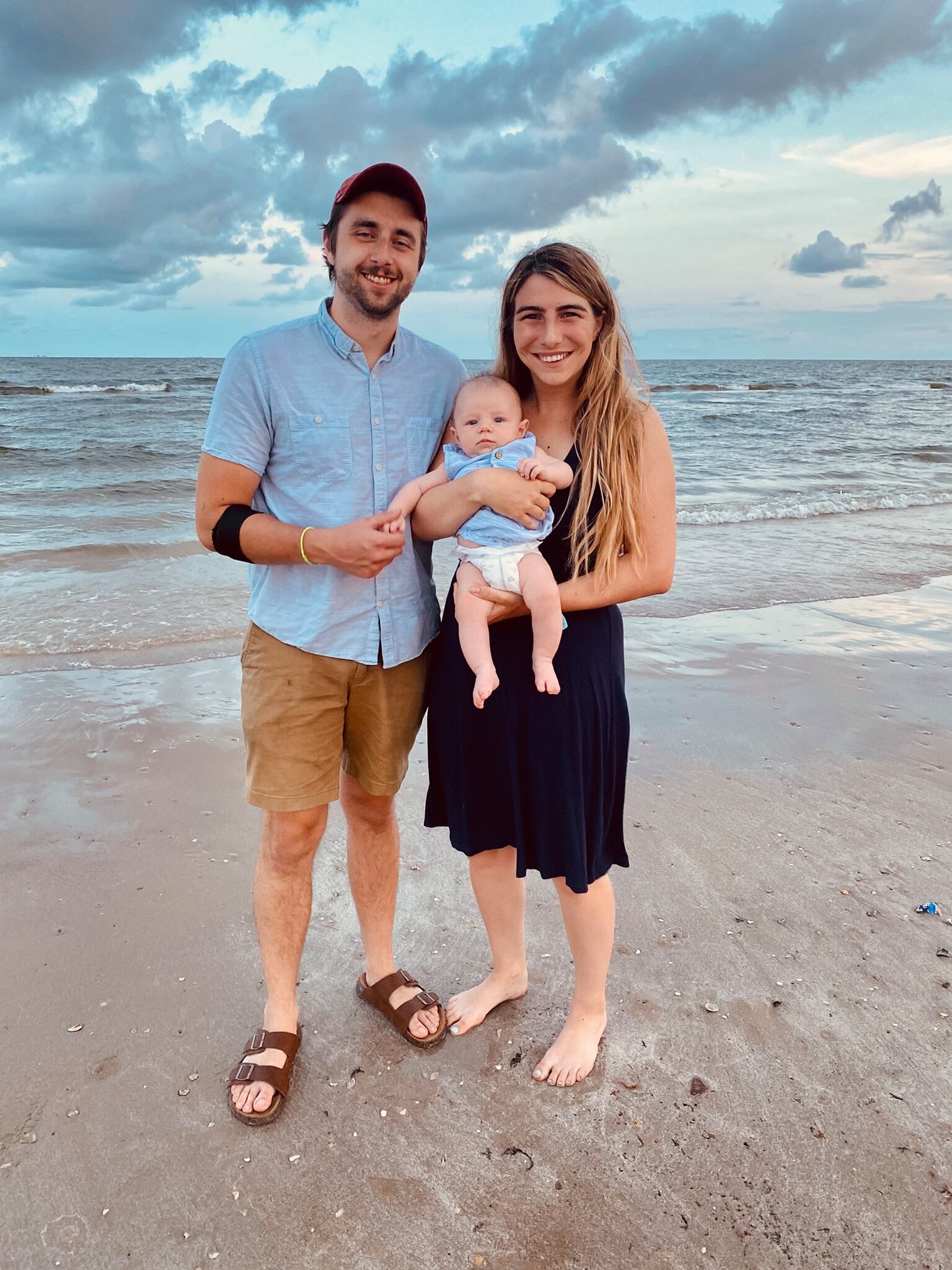 Summer Willis junto a su esposo y uno de sus hijos