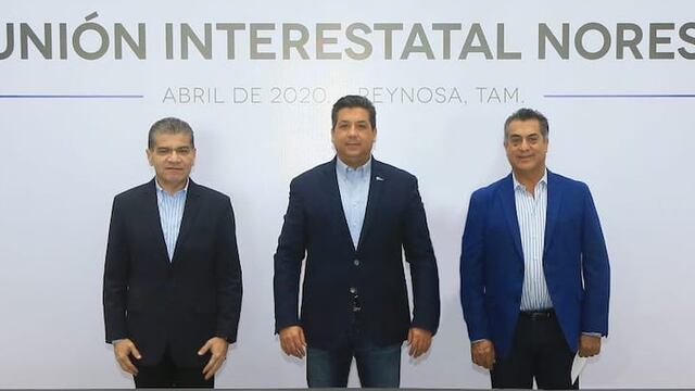Los tres gobernadores se reunieron en Reynosa, al norte de Tamaulipas.
