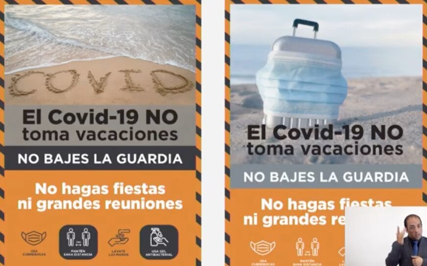 Campaña "El Covid-19 no toma vacaciones"