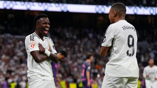 Vinicius Jr y Kylian Mbappé en el Real Madrid.