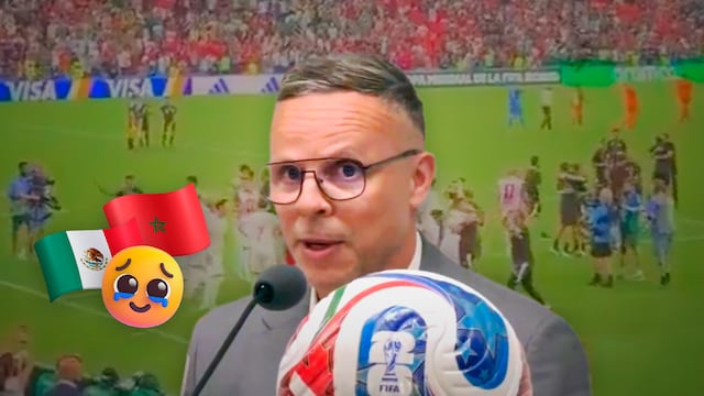 Mohamed Ouahbi agradece a México por apoyar a Marruecos en partido contra Países Bajos.