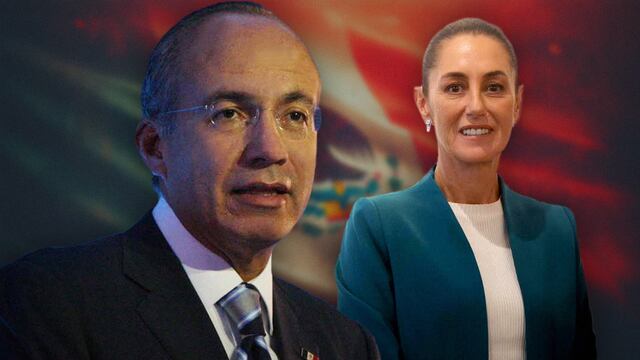 Felipe Calderón y Claudia Sheinbaum