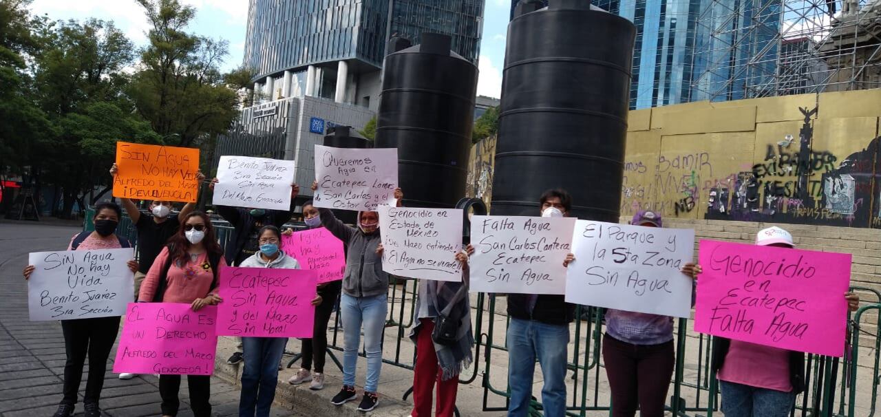 Manifestación vecinos de Ecatepec