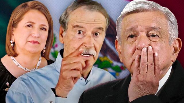 Xóchitl Gálvez, Vicente Fox y AMLO