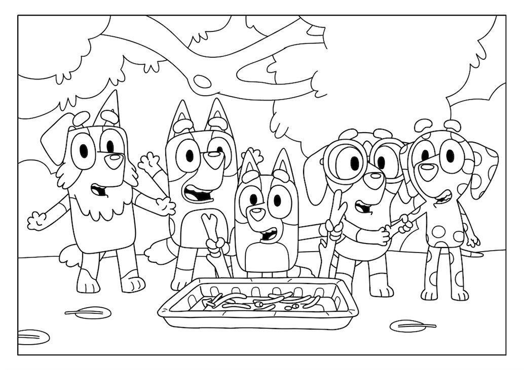 Dibujos de Bluey por el Día del Maestro