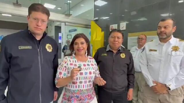 Clara Brugada promete justicia a los policías lesionados durante la marcha del 2 de octubre