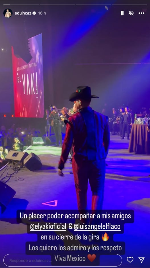 Eduin Caz va a Las Vegas a un concierto del Yaki.