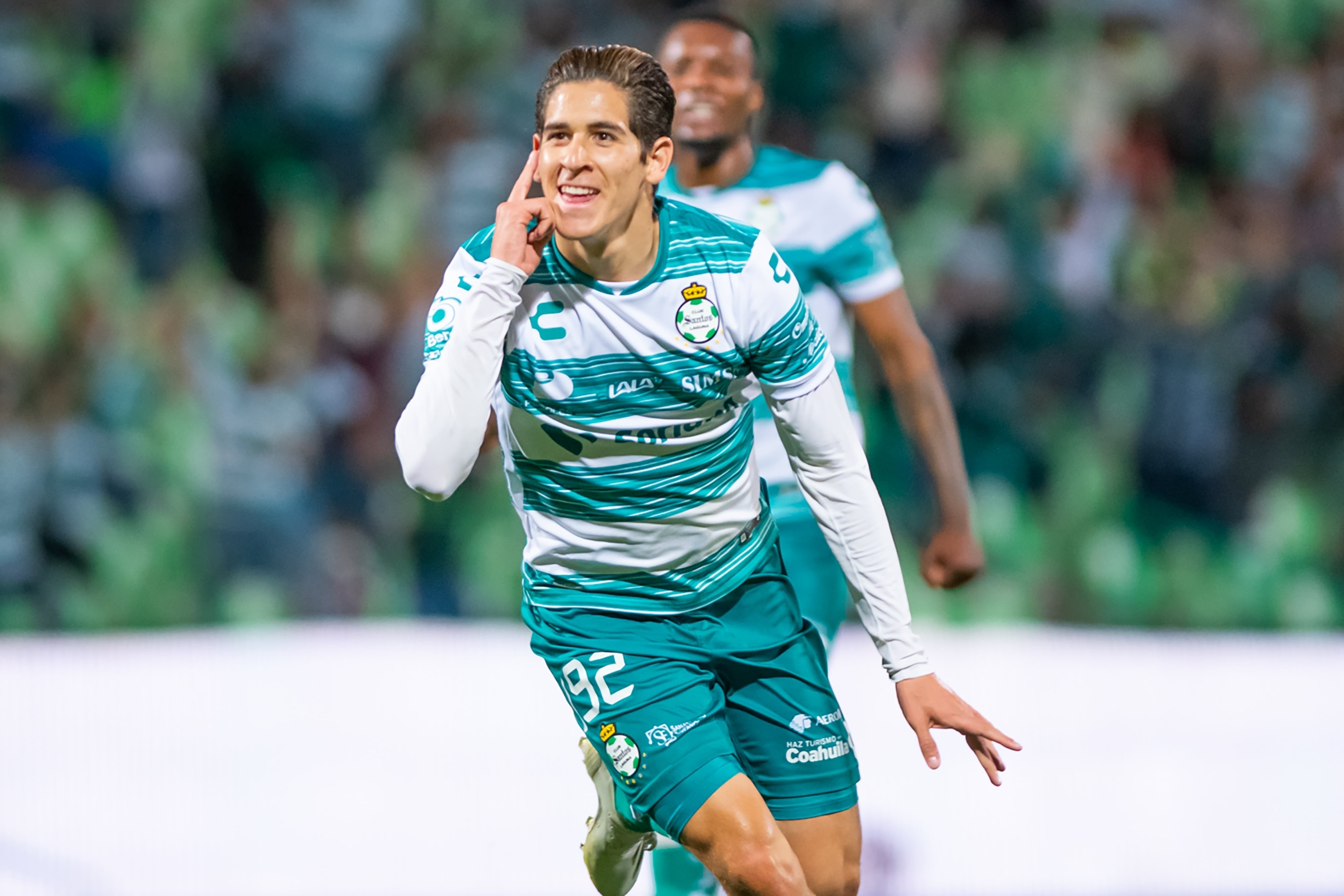 Santiago Muñoz con Santos Laguna