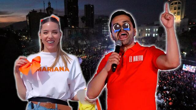 Jorge Álvarez Máynez llenó de elogios a Mariana Rodríguez en su cierre de pre campaña