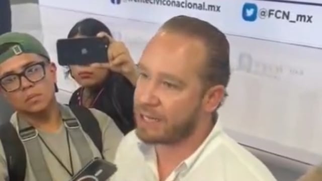 Santiago Taboada después de ser amenazado en el Encuentro Nacional Ciudadano