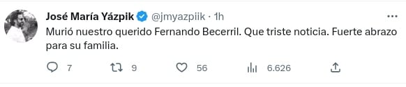 José María Yázpik despide a Fernando Becerril