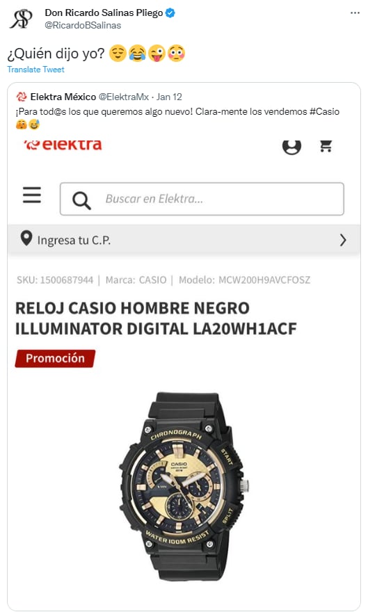 Reloj Casio en Elektra