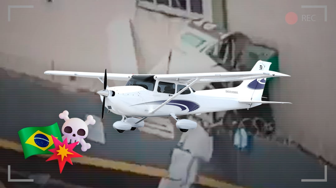 Avioneta se estrella contra edificio en Belo Horizonte, Brasil; deja un muerto y tres heridos
