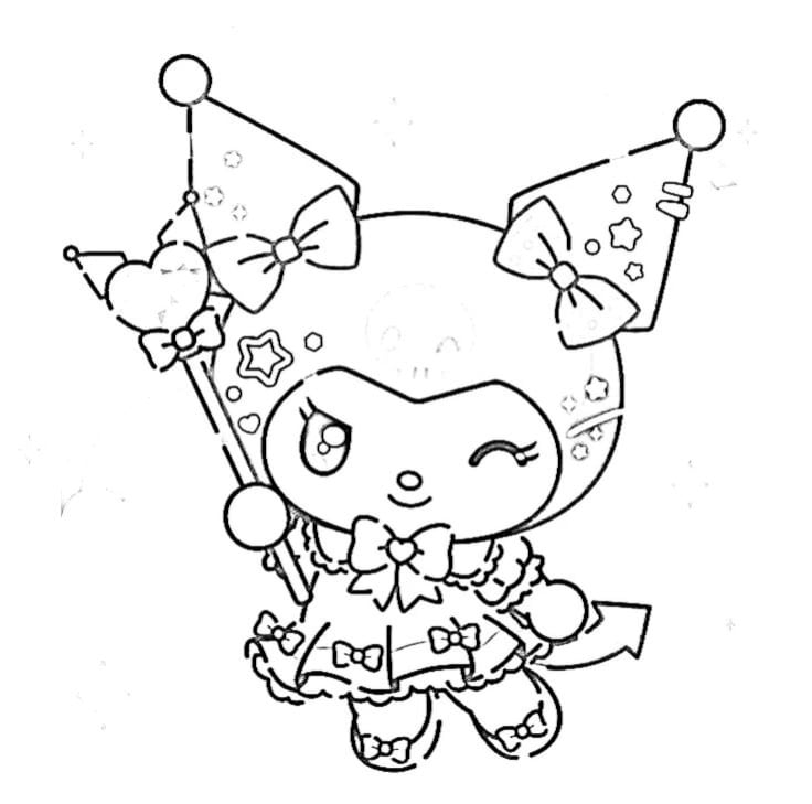 Dibujos de Kuromi para colorear
