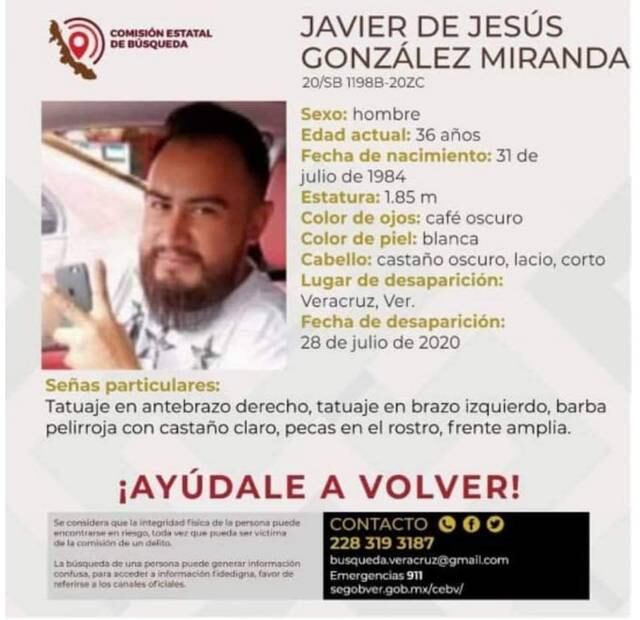 Ficha de búsqueda de Javier