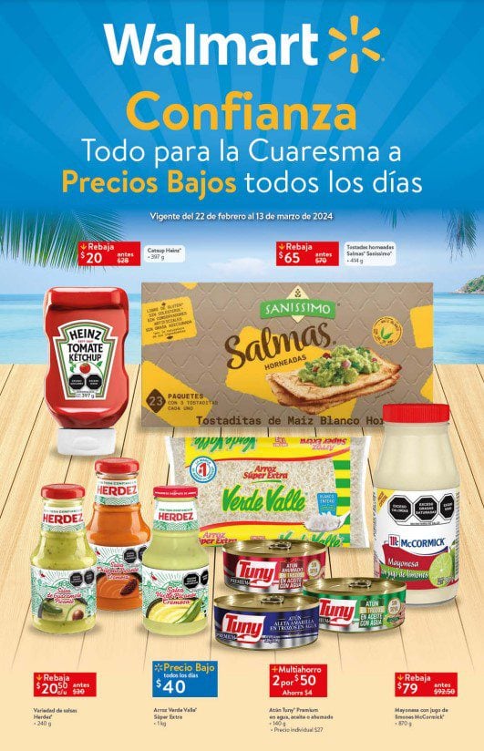 Ofertas Walmart Cuaresma hoy al 13 de marzo 2024