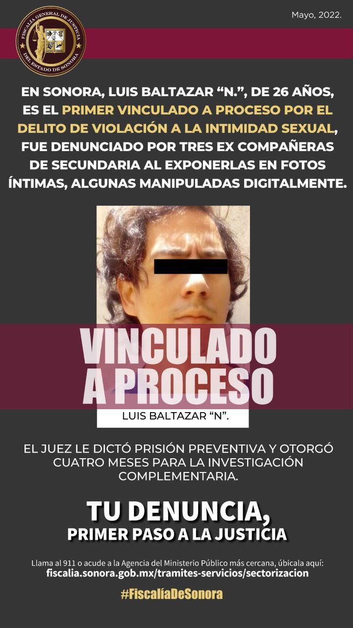 Comunicado de la Fiscalía de Sonora