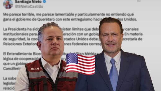 “¿Qué gana Querétaro?”: Santiago Nieto critica el “entreguismo” del gobierno de Kuri a Estados Unidos