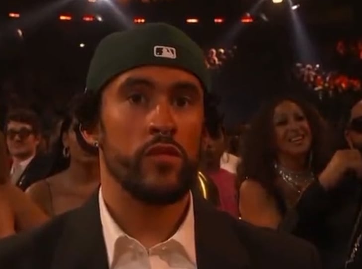 Así reaccionó Bad Bunny en los Premiso Grammy 2023 a Adele.