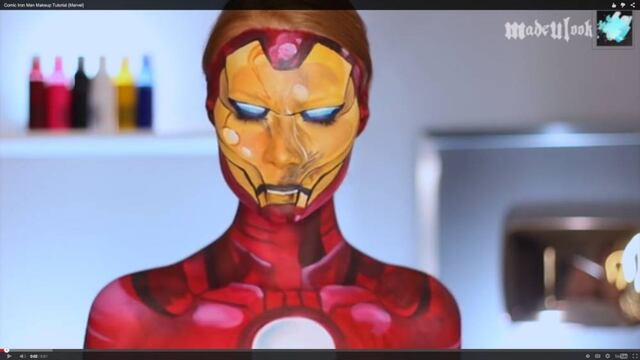 Maquillaje Iron Man