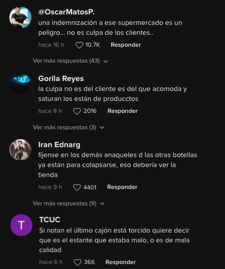 Usuarios de TikTok opinan tras la tragedia de las botellas rotas