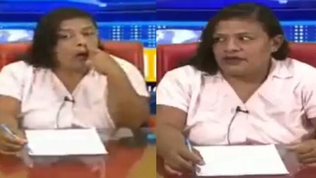 Conductora picándose la nariz