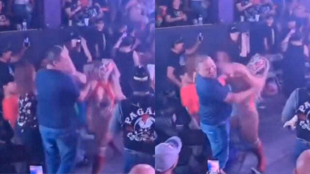 Luchadora Hiedra sufre acoso y golpea a su agresor en plena función