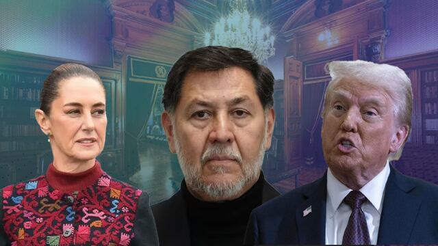 Claudia Sheinbaum, Gerardo Fernández Noroña y Donald Trump