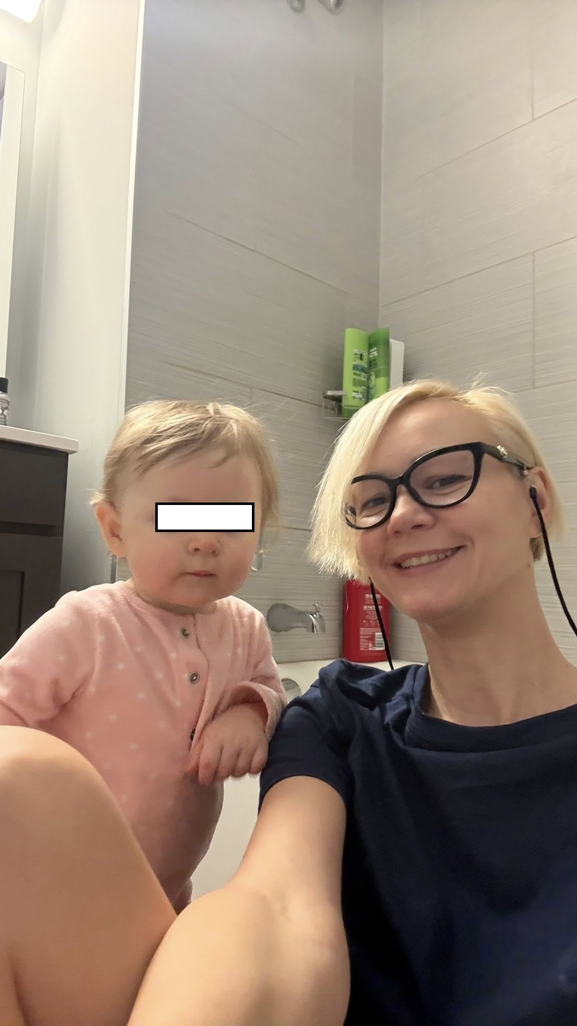 Julia Buruleva con su hija.