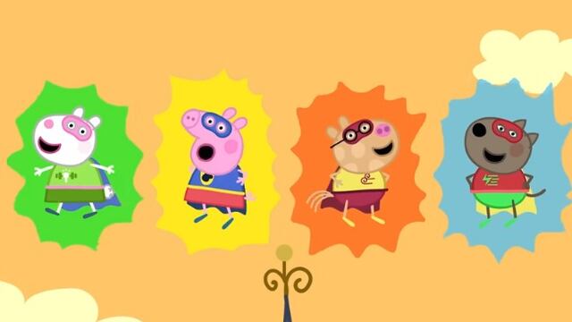 Capítulo Peppa Pig juega a ser una superheroína