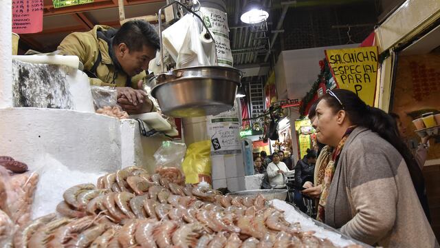 Mercado público en la capital del país