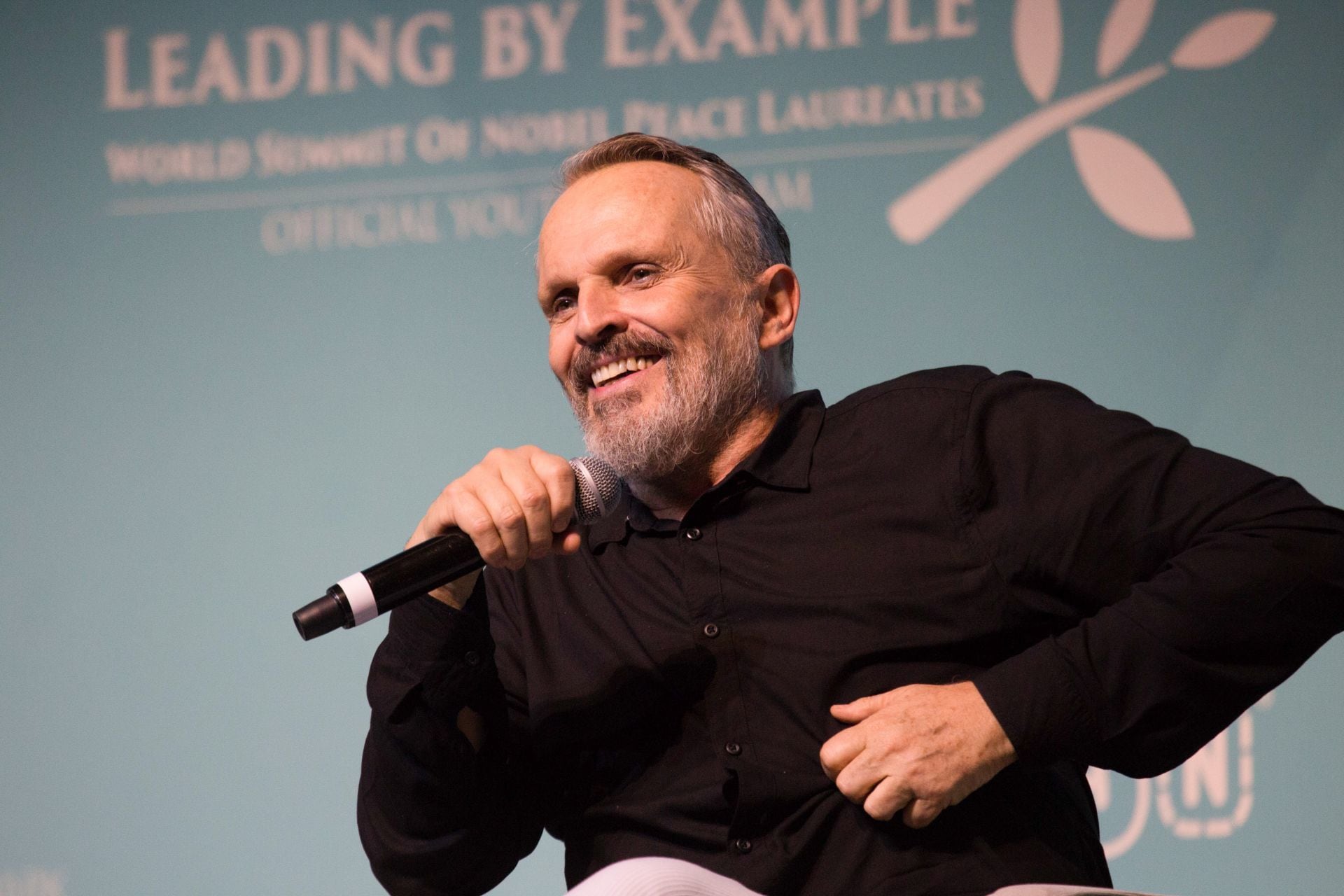 Miguel Bosé, cantante.