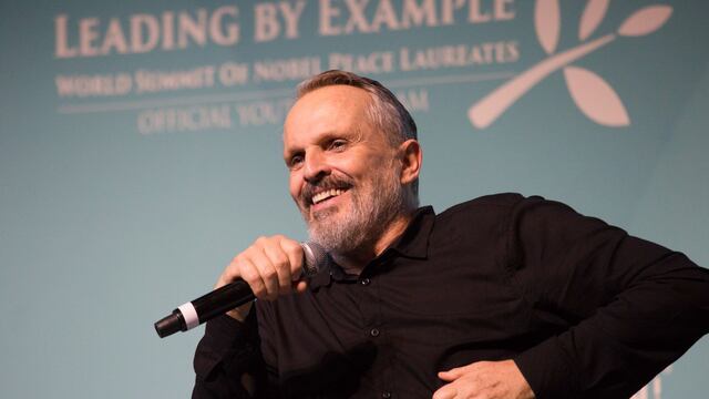Miguel Bosé, cantante.
