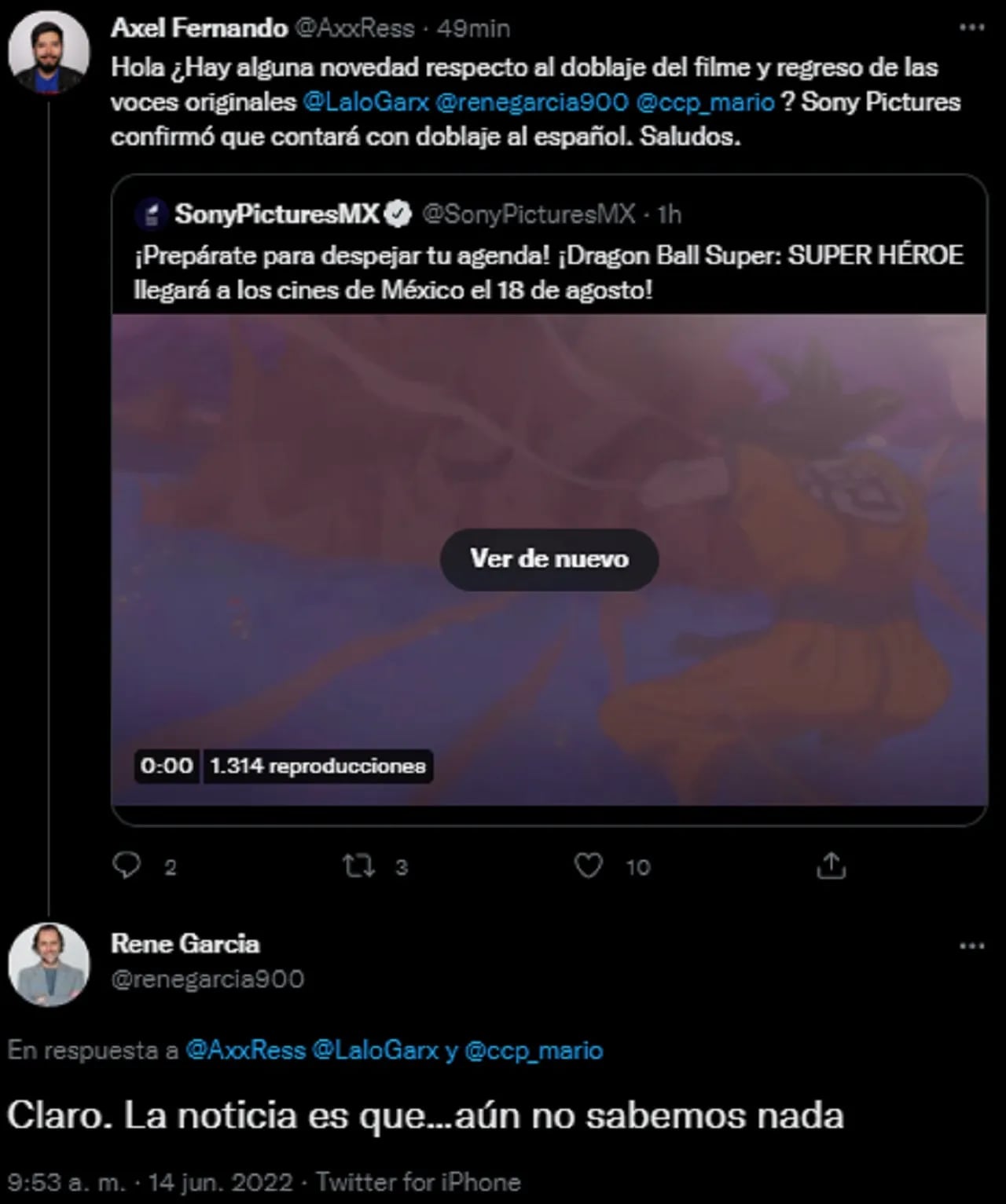 Doblaje Dragon Ball Super: Super Hero