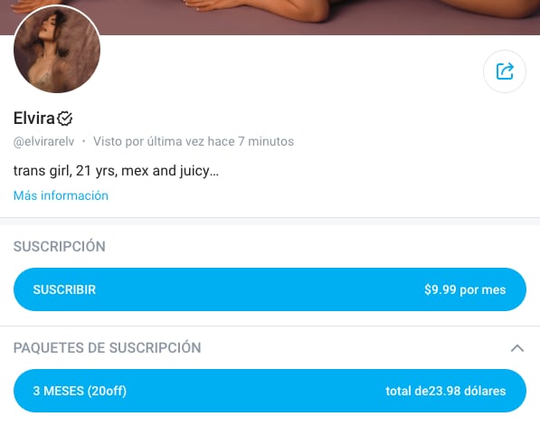 Cuenta de OnlyFans