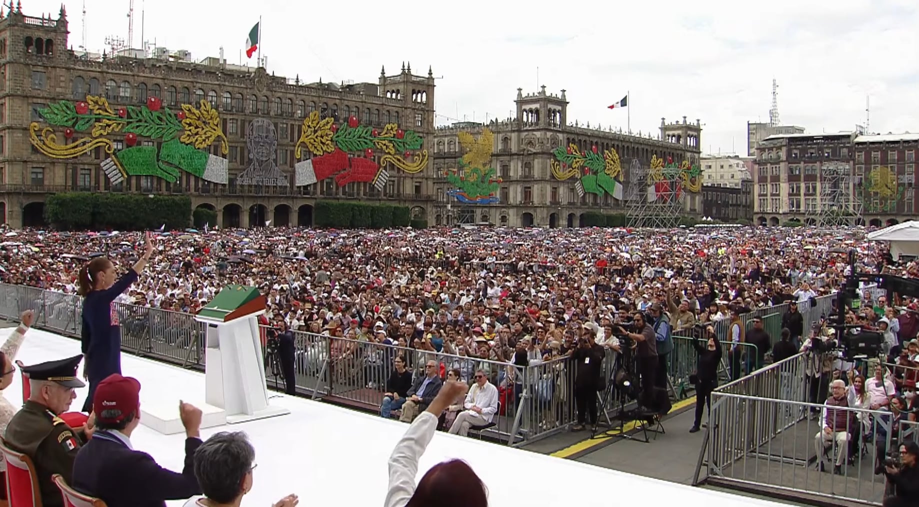 Claudia Sheinbaum en el cierre de su segundo informe