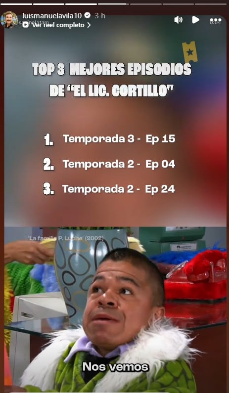 Luis Manuel Ávila se despide de Abraham Pérez con escenas de La Familia P. Luche