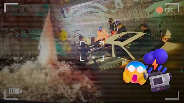 Viaducto Río Piedad: Así comenzó a salirse el agua que inundó todo a su paso