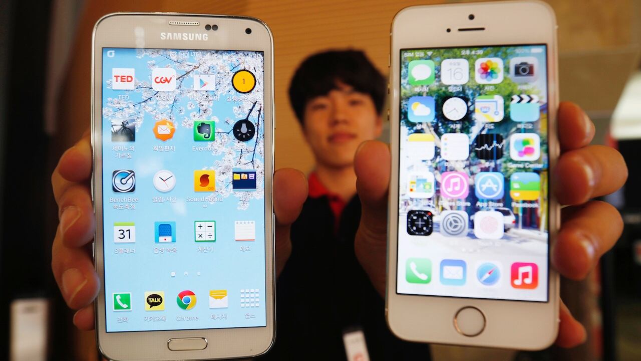 Apple y Samsung.
