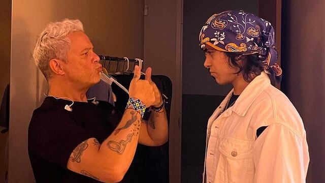 Alejandro Sanz y su hijo, Alexander 'Quint'