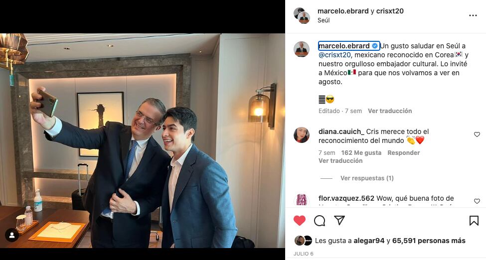 No es primera vez que Marcelo Ebrard se encuentra con Christian Burgos