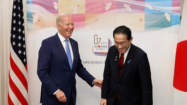 Joe Biden llega a Japón en vísperas de la reunión del G7 de mañana donde buscarán más sanciones en contra de Rusia