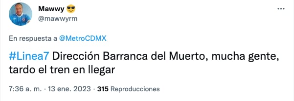 Usuarios reportan hasta media hora de retrasos por suspensión de servicio en la Línea 7