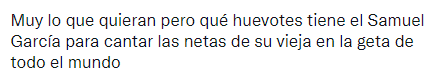 Reacción a discurso de Samuel García.